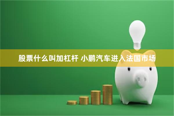 股票什么叫加杠杆 小鹏汽车进入法国市场