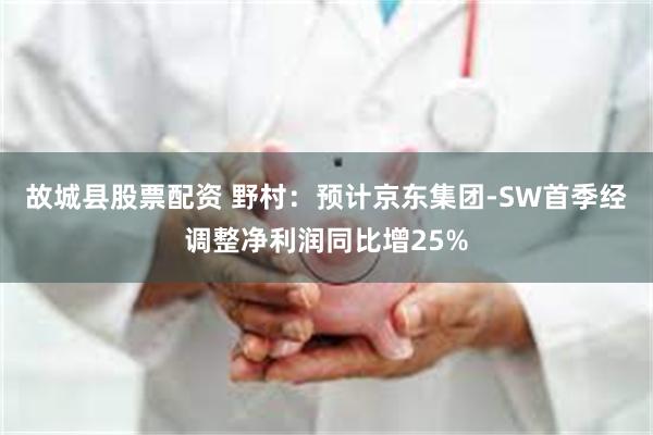 故城县股票配资 野村：预计京东集团-SW首季经调整净利润同比增25%