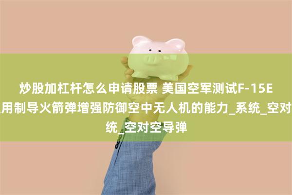 炒股加杠杆怎么申请股票 美国空军测试F-15E战机使用制导火箭弹增强防御空中无人机的能力_系统_空对空导弹