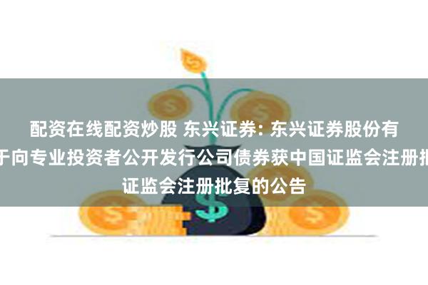 配资在线配资炒股 东兴证券: 东兴证券股份有限公司关于向专业投资者公开发行公司债券获中国证监会注册批复的公告